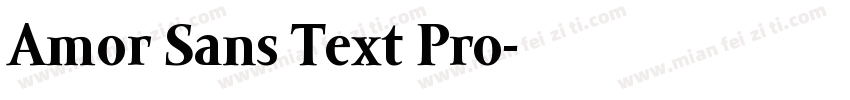Amor Sans Text Pro字体转换